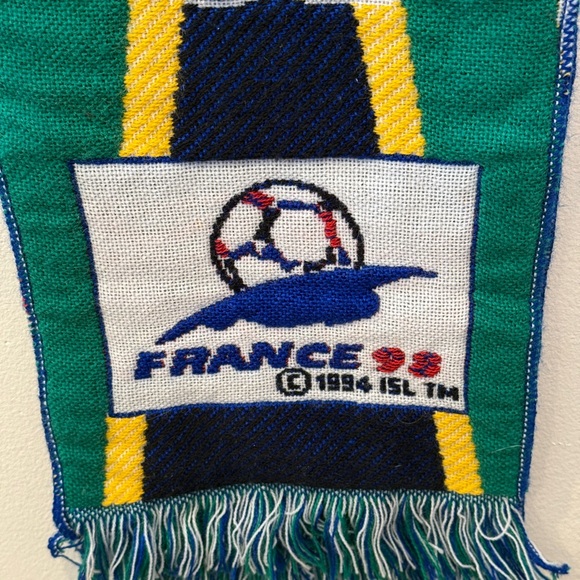 South Africa retro vintage scarf France 98 in good used condition - Picture 4 of 5